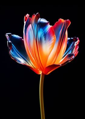 Tulip close up glass