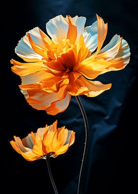 Marigold flower close up