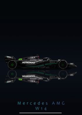 Mercedes AMG W14 F1 Car 