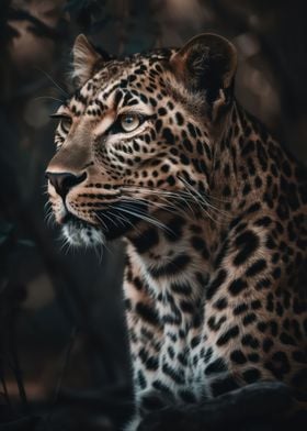 Elegant leopard