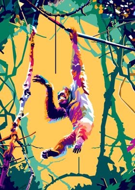 Orangutan Pop art