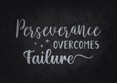 Perseverance vs Failure