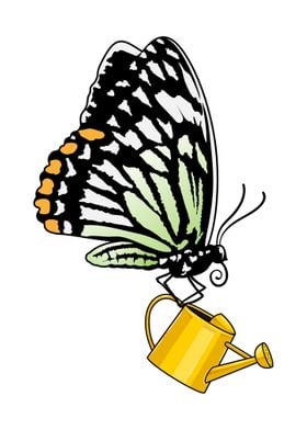 Butterfly Watering can