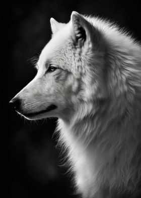 Arctic Wolf Portrait