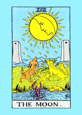 The Moon Tarot Card