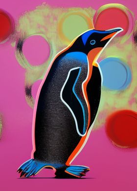 Colorful Penguin art
