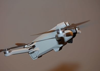 Flying drone copter macro