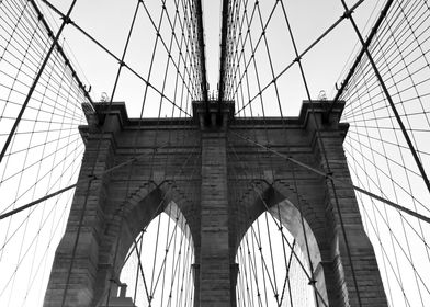 Monochrome Brooklyn Bridge