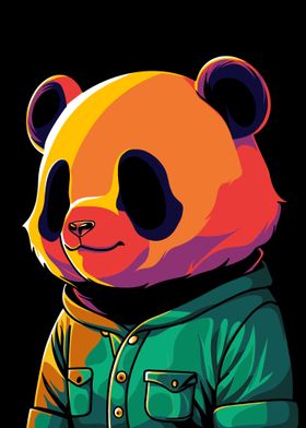 Baby Panda Pop art