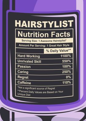 Hairstylist Nutrition Fact