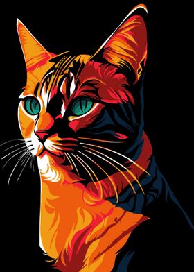 Cat pop art