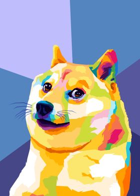 Dog Shiba Wpap Pop Art