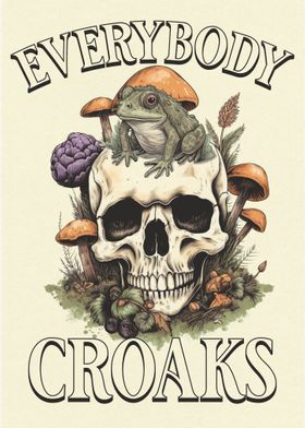 Everybody Croaks Frog Art