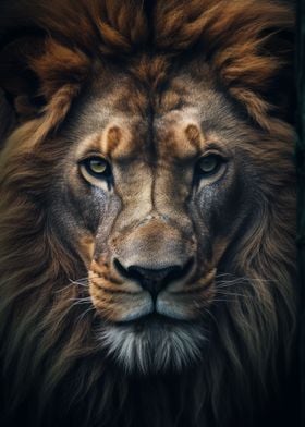 Beautiful Lion Portrait