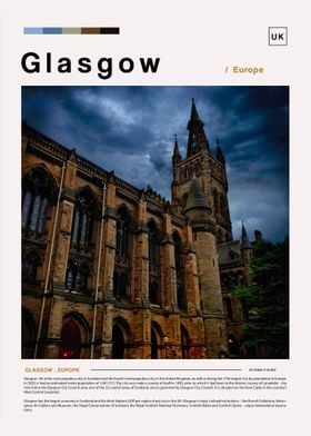 Glasgow photo poster