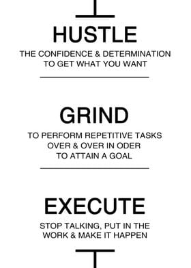 Hustle Grind Execute