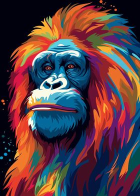 Monkey Pop Art 