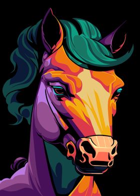 Horse Pop Art