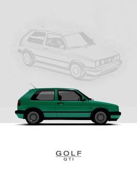 1992 VW Golf GTI Mk2 Green