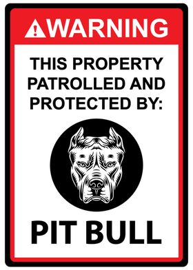 Pit Bull Sign