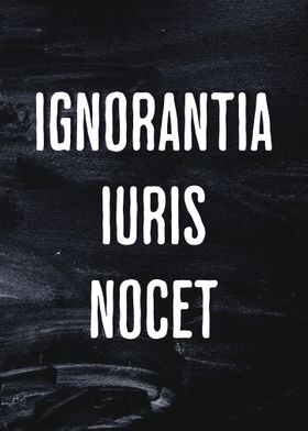 Latin Quote Iuris Nocet