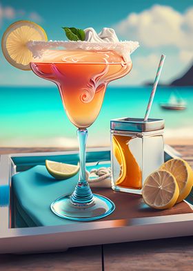 Tasty summer cocktail