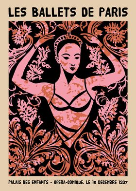 Retro French Ballet Poster