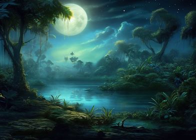 Jungle Night Sky