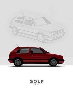 1992 VW Golf GTI Mk2 Red