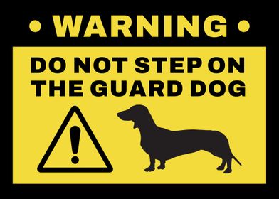 Dachshund Dog Warning 2