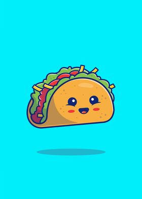 Cute Taco Cartoon