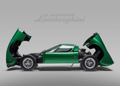 GREEN LAMBORGHINI MIURA