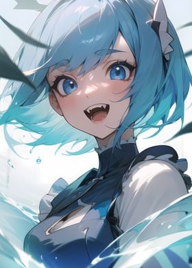 Anime Aqua Girl