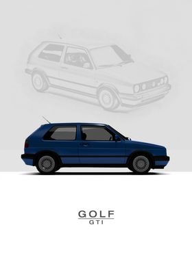 1992 VW Golf GTI Mk2 Blue