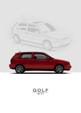 1998 VW Golf GTI VR6 Red