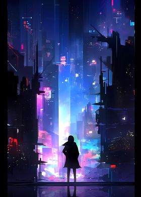 Cyberpunk Anime City