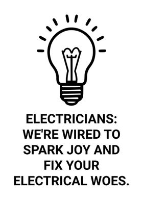 Funny Electrician Decor