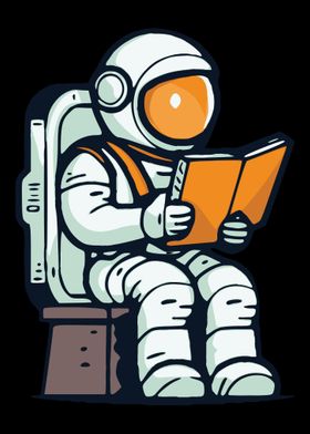 Books Bookworm Astronaut