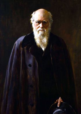 Charles Darwin Painting