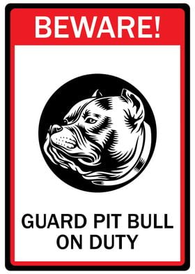 Pit Bull Sign