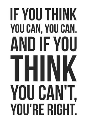 If You Think You Can