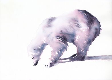 Bear Watercolor painting