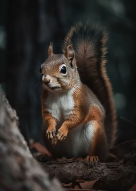 Alert squirrel