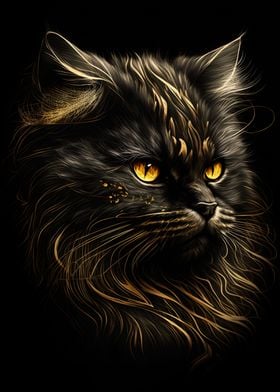 Persian Cats black gold