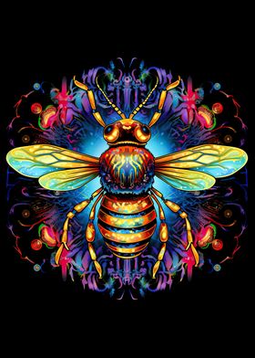 Psychedelic bee