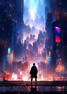 Cyberpunk Anime City