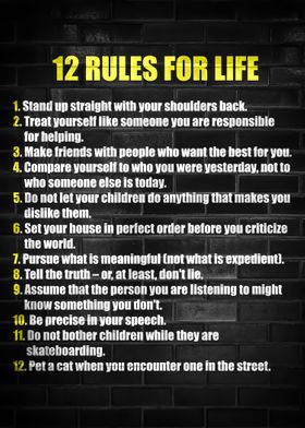 12 RULES FOR LIFE