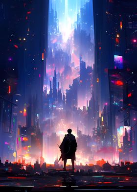 Cyberpunk Anime City