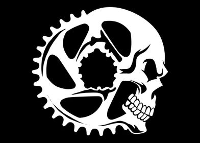 Cycling Cyclist Skull