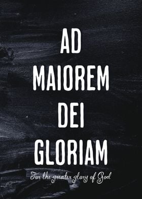 Latin Quote Ad Maiorem